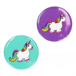 button met eenhoorn afbeeliding