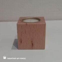 houten theelichtje