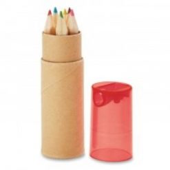 potloodjes in koker rood