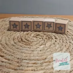 naamblokken kerst, houten blokken kerstmis