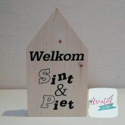 houten huisje Welkom Sint & Piet
