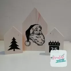 houten huisje kerst