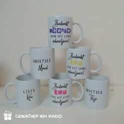 beker voor juf en meester