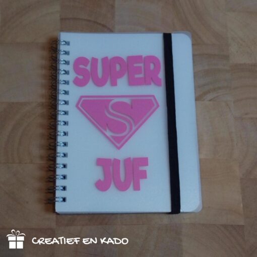 notitieboekje wit superjuf