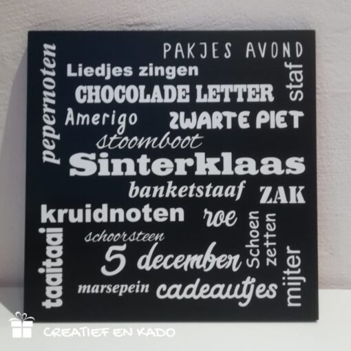 tekstbord Sinterklaas