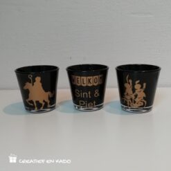 theelichtje sinterklaas, theelichtje zwart