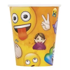 emoji beker, traktatie beker, kartonnen beker