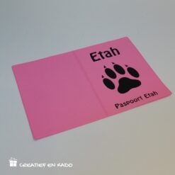 dieren paspoort hoesje zwart