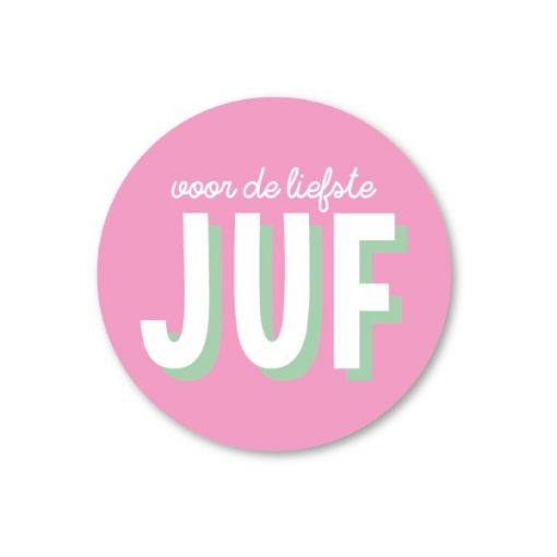 sticker voor de liefste juf, sluitzegel voor de liefste juf, studio schatkist