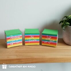 memokubus bedankt juf, memokubus leerkracht