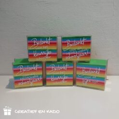 memokubus leerkracht, memoblok juf, cadeau juf bedankt