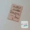 houten kaart een hele dikke knuffel, houten wenskaart,