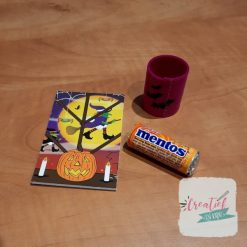 halloween notitieboekje traktatie los, trakteren met halloween, oktober traktatie