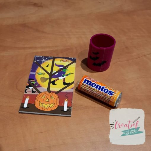 halloween notitieboekje traktatie los, trakteren met halloween, oktober traktatie