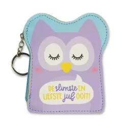 portemonnee juf, cadeautje juf, cadeau einde schooljaar, de slimste en liefste juf ooit