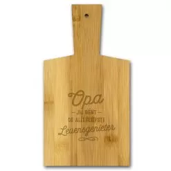 borrelplank opa, Opa jij bent de allerliefste levensgenieter.