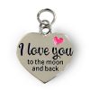 charm for you, I love you bedeltje, I love you to the moon and back