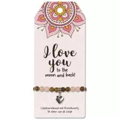 vriendschapsarmband I love you, cadeau liefde, cadeau valentijnsdag