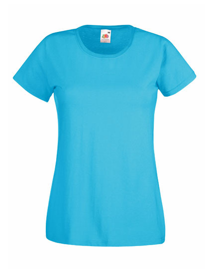 dames t-shirt bedrukt, t-shirt laten bedrukken, shirt met tekst, t-shirt azure blauw, F288N