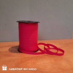 cadeaulint roze, krullint roze, krullint paperlook roze