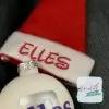 kerstmuts mini met clip, kerstmuts haarclip, kerstmuts met naam, kerstmuts rood