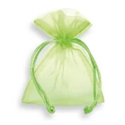 organza zakje neon groen