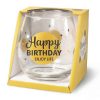 water- wijnglas happy birthday, glas verjaardag, cadeau verjaardag,