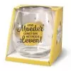 water- wijnglas moeder, lieve moeder geniet van het mooie leven, cadeau mama, cadeau Moederdag, wijnglas moeder, waterglas moeder