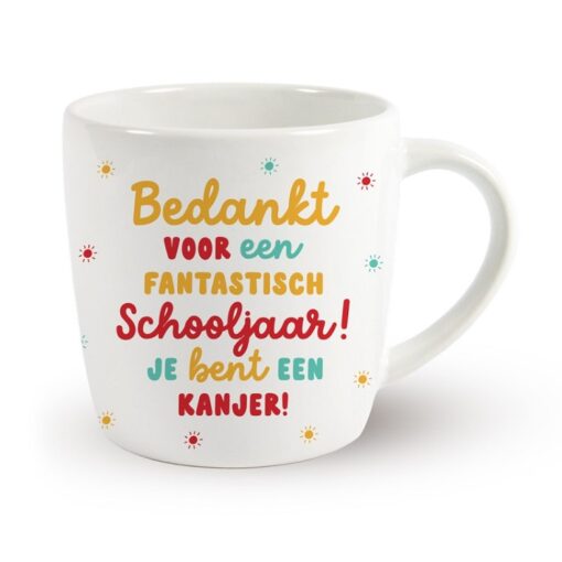 mok bedankt voor een fantastisch schooljaar, mok einde schooljaar, mok leerkracht
