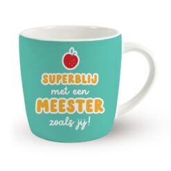 mok superblij met een meester zoals jij, mok meester, mok einde schooljaar