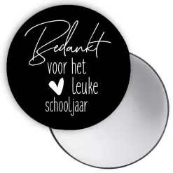 spiegel bedankt schooljaar, bedankt voor het leuke schooljaar, cadeautje juf