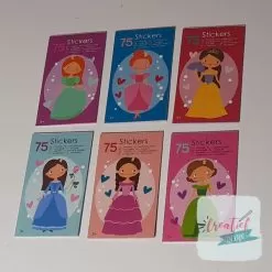 stickerboekje prinses, prinses stickers, prinsessen traktatie, meisjes traktatie