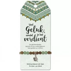 vriendschapsarmband speciaal voor jou, armband geluk, jade steen