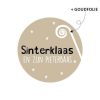kadosticker sinterklaas, Sluitsticker Sinterklaas & zijn pieterbaas, kado sticker sinterklaas