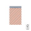Kadozakje stripe diagonal faded red – 12 x 19 cm, om je cadeau mooi in te pakken