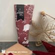 inpakpapier x-mas vintage beet red, kadopapier kerstmis, inpakken, inpakinspiratke, kadosticker kerstmis (3)