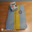 kadopapier boerderij, kadopapier diagonal stripe, inpakken, inpakinspiratie