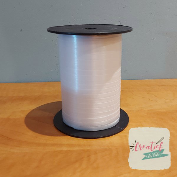 krullint wit, cadeau lint wit