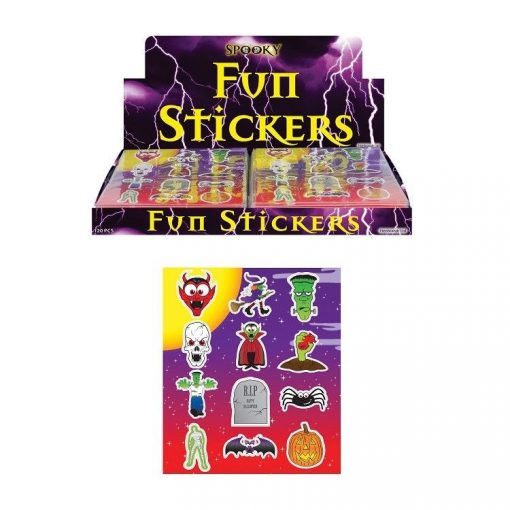 Funstickervel Halloween, Halloween stickers, Halloween traktatie, griezel stickers