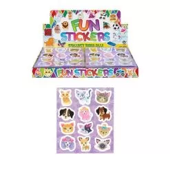 funstickervel honden en katten, dieren stickers, honden stickers, poezen stickers