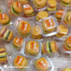 hamburger snoep, hamburger winegums, wimegums snoep, fastfood snoepjes