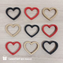 houten hartje, hart hout, inpakken, kado decoratie