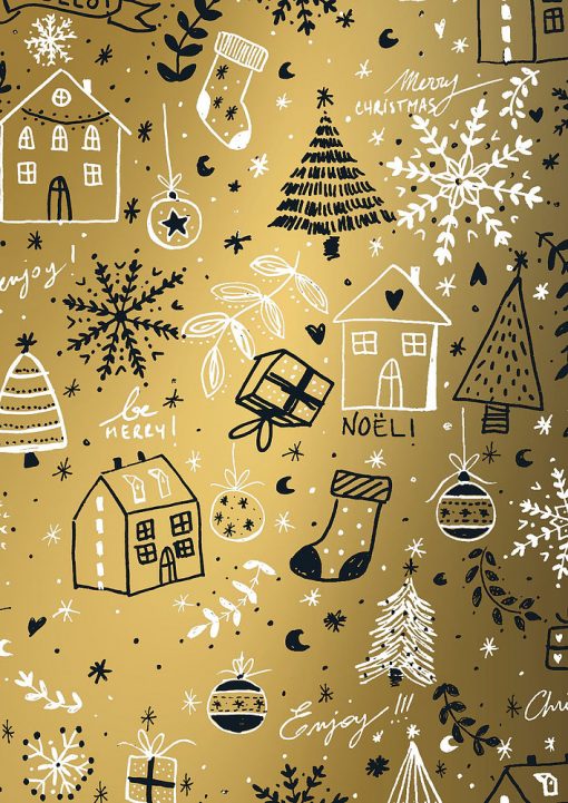 kadopapier christmas time, inpakpapier christmas time, cadeaupapier kerstmis