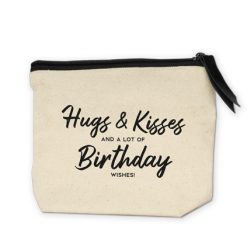 toilettas hugs & kisses, beauty collection, kado voor haar, kado verjaardag, geschenkset,