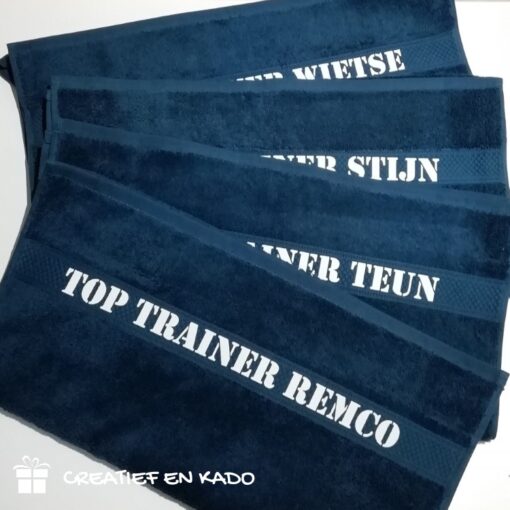 handdoeken voetbal trainers