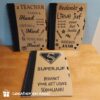 notitieboek juf of meester, notitieboek A4, kado leerkracht