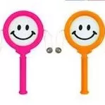 smiley spin drum, smiley traktatie, kleur traktatie, grappige traktatie, uitdeelkadootjes