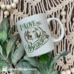 mok i love my Beagle, mok i love my ...(honden), beker hondenras,