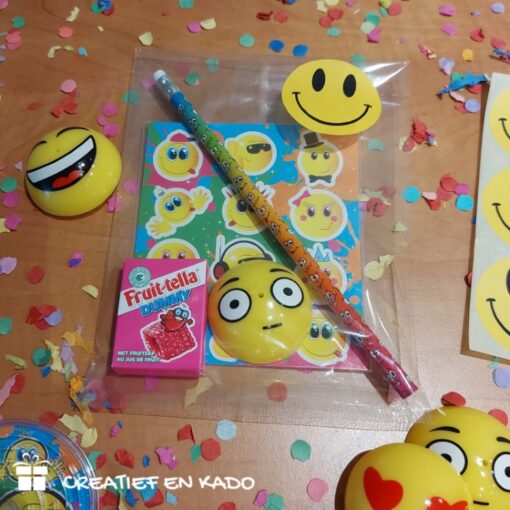 Smiley stickervel traktatie