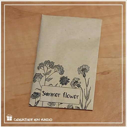 zakje bloemzaadjes, summer flowers, bedankt dat je mij hielp groeien